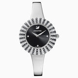 Swarovski Crystal Rose Black Dial Silver Steel Strap Watch for Women - 5484076