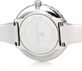 Swarovski Crystal Rose Black Dial Silver Steel Strap Watch for Women - 5484076