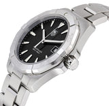 Buy Shop Tag Heuer Aquaracer Quartz Black Dial Silver Steel Strap Watch for Men - WAY1110.BA0928 USA Online