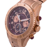Buy Shop Marc Jacobs Rock Chronograph Mother of Pearl Red Dial Rose Gold Steel Strap Unisex Watch - MBM3251 USA Online