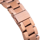 Buy Shop Marc Jacobs Rock Chronograph Mother of Pearl Red Dial Rose Gold Steel Strap Unisex Watch - MBM3251 USA Online