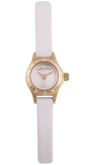 Buy Shop Marc Jacobs Blade White Dial White Leather Strap Watch for Women - MBM1344 USA Online