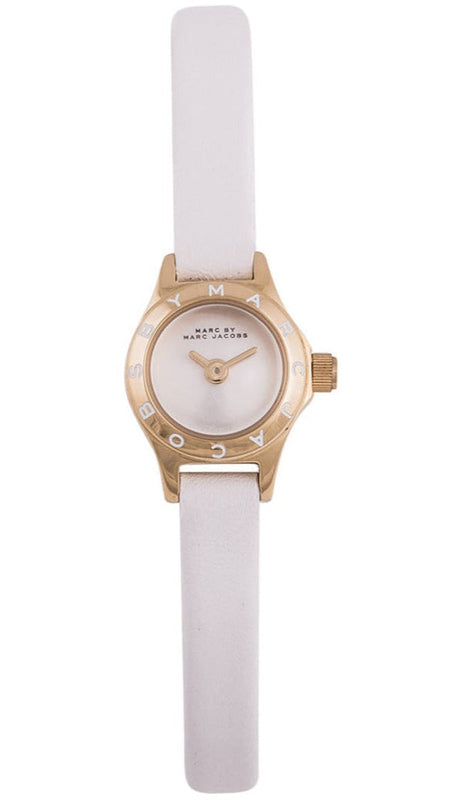Buy Shop Marc Jacobs Blade White Dial White Leather Strap Watch for Women - MBM1344 USA Online