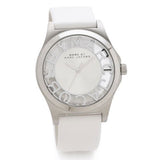 Buy Shop Marc Jacobs Henry Skeleton White Dial White Leather Strap Watch for Women - MBM1241 USA Online