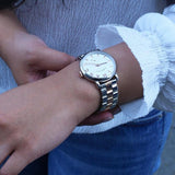 Buy Shop Marc Jacobs Baker White Dial Two Tone Steel Strap Watch for Women - MBM3312 USA Online