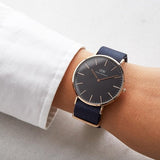 Buy Shop Daniel Wellington Classic Bayswater Black Dial Black NATO Strap Watch For Men - DW00100277 USA Online