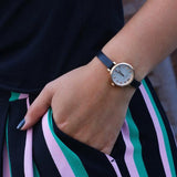 Buy Shop Marc Jacobs Sally White Dial Black Leather Strap Watch for Women - MBM1352 USA Online