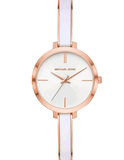 Buy Shop Michael Kors Jaryn Analog White Dial Two Tone Steel Strap Watch For Women - MK4342 USA Online