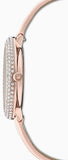 Buy Shop Swarovski Crystal Frost White Dial Pink Leather Strap Watch for Women - 5519223 USA Online