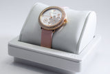 Buy Shop Swarovski Crystal Frost White Dial Pink Leather Strap Watch for Women - 5519223 USA Online