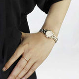 Buy Shop Marc Jacobs Henry Dinky Gold Dial Gold Steel Strap Watch for Women - MBM3199 USA Online