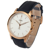 Buy Shop Fossil The Minimalist Slim White Dial Blue Leather Strap Watch for Men - FS5371 USA Online