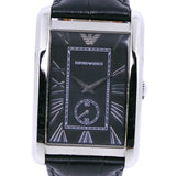 Buy Shop Emporio Armani Classic Analog Black Dial Black Leather Strap Strap Watch For Men - AR1604 USA Online