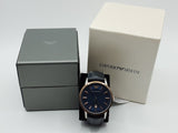 Buy Shop Emporio Armani Renato Analog Blue Dial Blue Leather Strap Watch For Men - AR11188 USA Online