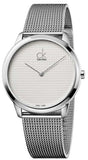 Buy Shop Calvin Klein Minimal White Dial Silver Mesh Bracelet Watch for Women - K3M2212Y USA Online