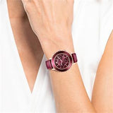 Buy Shop Swarovski Octea Lux Chrono Red Dial Red Leather Strap Watch for Women - 5547642 USA Online
