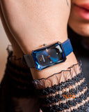Buy Shop Swarovski Uptown Crystal Blue Dial Blue Leather Strap Watch for Women - 5547713 USA Online