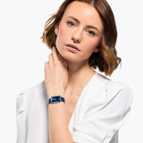 Buy Shop Swarovski Uptown Crystal Blue Dial Blue Leather Strap Watch for Women - 5547713 USA Online