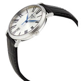 Buy Shop Tissot Carson Premium Silver Dial Black Leather Strap Watch For Men - T122.410.16.033.00 USA Online