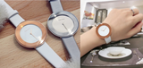 Calvin Klein Chic White Dial White Leather Strap Watch for Women - K7N236K2