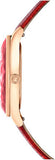 Buy Shop Swarovski Octea Nova Quartz Red Dial Red Leather Strap Watch for Women - 5650002 USA Online