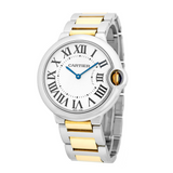 Buy Shop Cartier Ballon Bleu Silver Dial Two Tone Steel Strap Watch for Unisex Watch - W69008Z3 USA Online