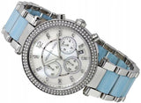 Buy Shop Michael Kors Parker White Dial Two Tone Steel Strap Watch for Women - MK6138 USA Online