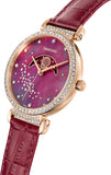 Buy Shop Swarovski Passage Moon Phase Red Dial Red Leather Strap Watch for Women - 5613323 USA Online