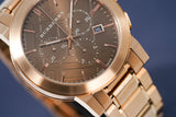 Buy Shop Burberry The City Grey Dial Rose Gold Steel Strap Watch for Men - BU9353 USA Online
