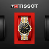Buy Shop Tissot Automatics III Day Date Black Dial Two Tone Steel Strap Watch For Men - T065.430.22.051.00 USA Online