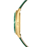 Buy Shop Swarovski Octea Nova Crystals Green Dial Green Leather Strap Watch for Women - 5650005 USA Online