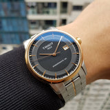 Buy Shop Tissot Luxury Powermatic 80 Black Dial Silver Steel Strap Watch For Men - T086.407.22.051.00 USA Online