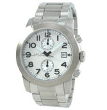 Buy Shop Marc Jacobs Larry Chronograph White Dial Silver Steel Strap Watch for Men - MBM5030 USA Online
