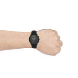 Buy Shop Fossil Neutra Chronograph Black Dial Black Leather Strap Watch for Men - FS5503 USA Online