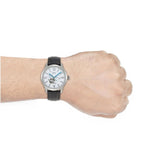 Buy Shop Fossil Townsman Automatic Chronograph White Dial Blue Leather Strap Watch for Men - ME3167 USA Online