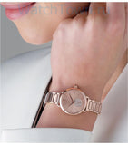 Buy Shop Michael Kors Portia Analog Quartz Rose Gold Dial Rose Gold Steel Strap Watch For Women - MK3839 USA Online