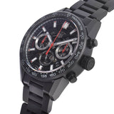 Buy Shop Tag Heuer Carrera Automatic Chronograph Black Dial Black Steel Strap Watch for Men - CBG2090.BH0661 USA Online