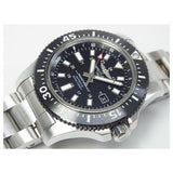 Buy Shop Breitling Superocean II Special 44mm Black Dial Silver Steel Strap Watch for Men - Y1739310/BF45/162A USA Online