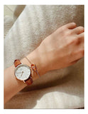 Buy Shop Daniel Wellington Classic Petite St Mawes White Dial Brown Leather Strap Watch For Women - DW00100231 USA Online