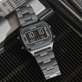 Buy Shop Fossil Retro Digital Black Dial Black Steel Strap Watch for Men - FS5846 USA Online