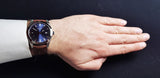 Buy Shop Tissot Gentleman Blue Dial Brown Leather Strap Watch For Men - T127.410.16.041.00 USA Online