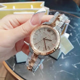 Buy Shop Michael Kors Runway Mercer Crystals Silver Dial Two Tone Steel Strap Watch For Women - MK6716 USA Online