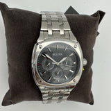 Bulova Classic Collection Multifunction Grey Dial Silver Steel Strap Watch for Men - 96C148