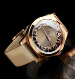 Buy Shop Marc Jacobs Henry Dinky Skeleton Beige Dial Beige Leather Strap Watch for Women - MBM1245 USA Online