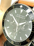 Buy Shop Movado Heritage Series 29mm Calendoplan Chronograph Black Dial Brown Leather Strap Watch For Men - 3650060 USA Online