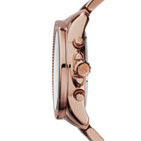 Michael Kors Wren Diamonds Rose Gold Dial Two Tone Steel Strap Watch for Women - MK6159