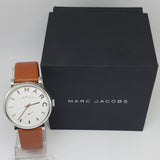Buy Shop Marc Jacobs Baker White Dial Brown Leather Strap Watch for Women - MBM1265 USA Online