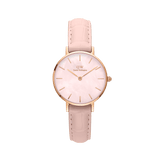 Buy Shop Daniel Wellington Petite Rouge Pink Dial Pink Leather Strap Watch For Women - DW00100511 USA Online