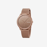 Buy Shop Calvin Klein Minimal Quartz Pink Gold Dial Pink Gold Mesh Bracelet Watch for Men - K3M11TFK USA Online