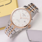 Buy Shop Tissot Le Locle Powermatic 80 Silver Dial Two Tone Steel Strap Watch For Men - T006.407.22.036.01 USA Online